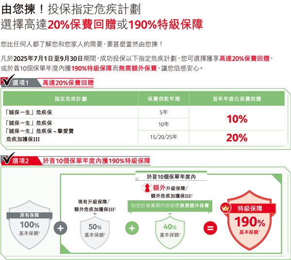 诚保一生/危疾加护保3