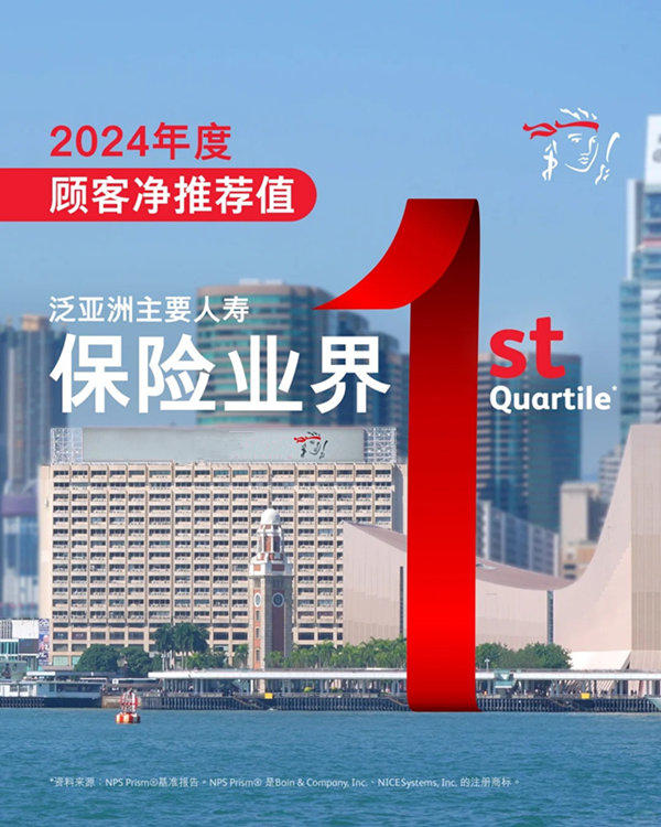 保诚2024年度顾客净推荐值领先市场